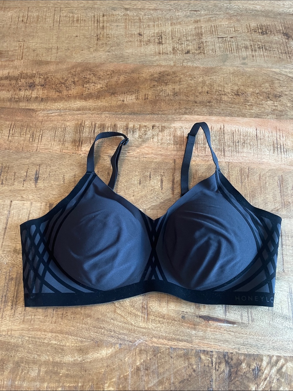 Honeylove Silhouette Wireless Bra Black Large